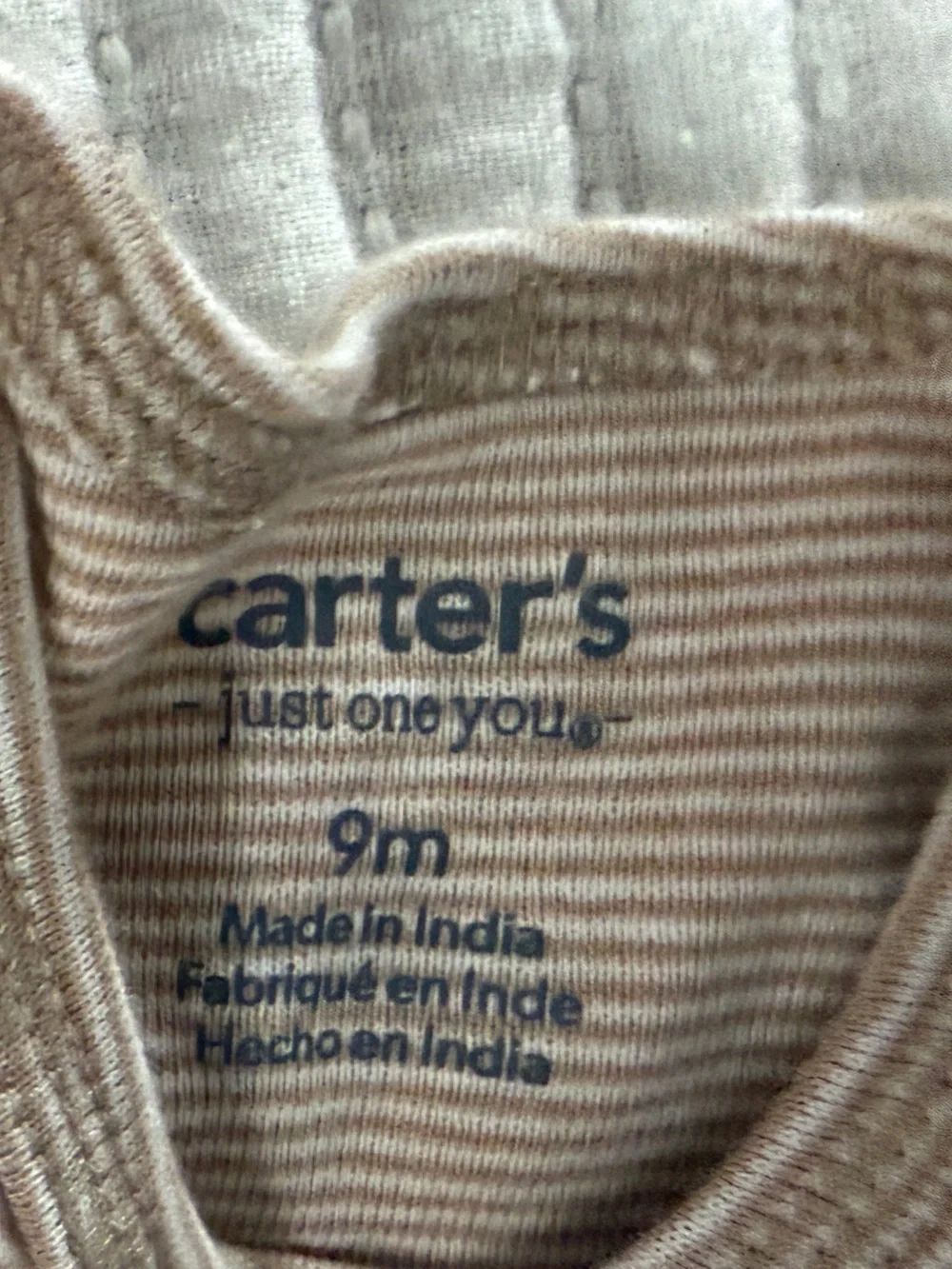 Mixed Baby One-Piece Set, Carter’s and Membersmark, 9 m, 5 pcs